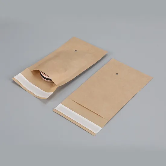 Custom Double Latex Adhesive Small Recycled Kraft Paper Envelopes