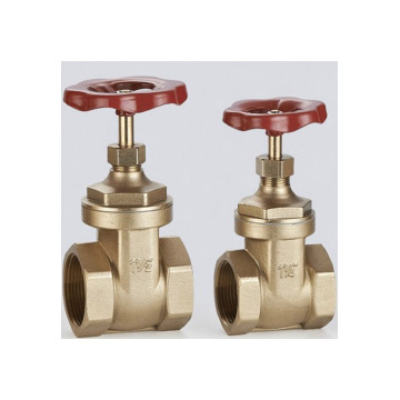 Brass gate valve with Aluminum handle (V51063)