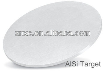 High purity aluminum silicon sputtering target 99.99% Al-Si alloy target