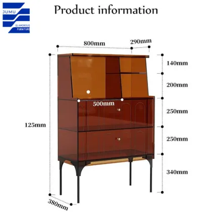 Glamorous Furniture Modern Acrylic Living Room Furniture for Small Apartments