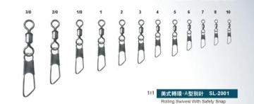 Rolling Swivels with Safety Snap SL-2001