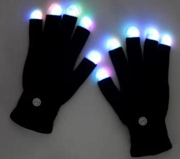 Color changing fingertips flashing led gloves,light up gloves glowing in the dark