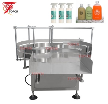 TOPCN Desktop Automatic Round Rotary Glass Bottle Unscrambler and Sorting Table