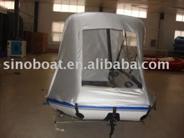 inflatable sports boat with tent