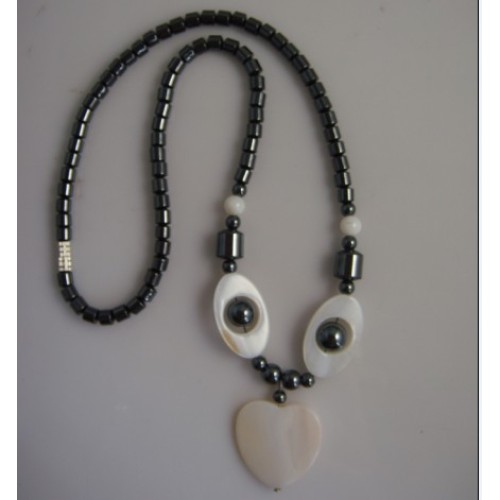 Hematite pearl Shell Necklace