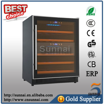 SW 40 Bottles Dual Zone Compressor Wine Cooler Refrigerator with CE CB GS