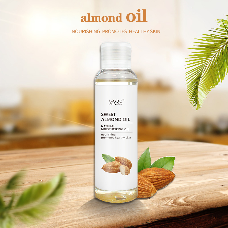 Organic Natural Sweet Almond Oil Pure Coconut Oil for Skin Body Massage Spa Oil Face Care Essential Oil Hair Treatment 100ml