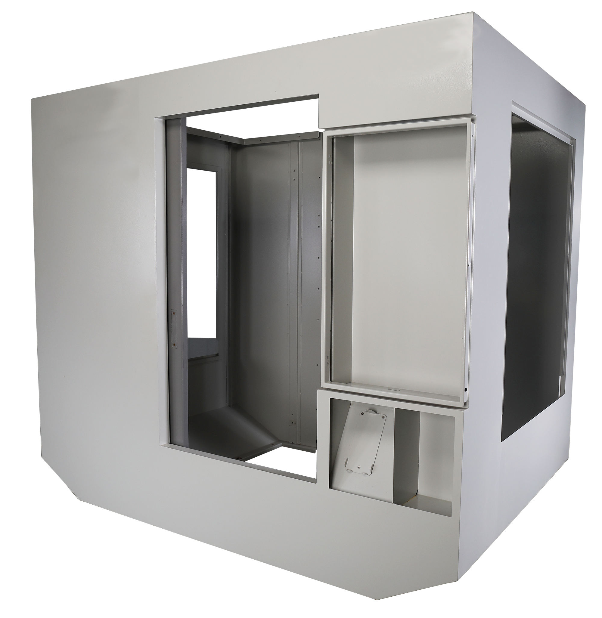 Customizable sheet metal matrix cabinet for CRS system