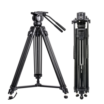 Zomei Professional Heavy Duty Aluminum VT666 Tripod with Fluid Head