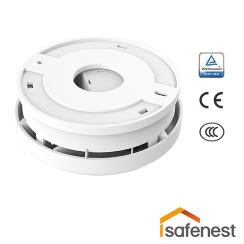 white photoelectric smoke detector