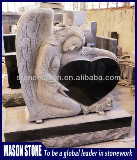 Angel style stone grave