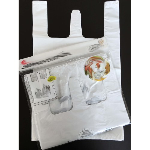 Biodegradable Plastic Bags Vest Carrier Food Waste Liners Clear Plastic Storage Bags