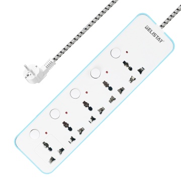 Universal Standard 5 Outlet Individual Switch Extension Board Socket
