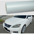 Matte white car wrap vinyl.