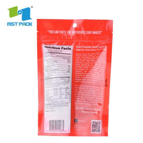 China Manufacturers LDPE Standup Zip Lock Plastic Packaging Printing Food Custom Zipper Bag