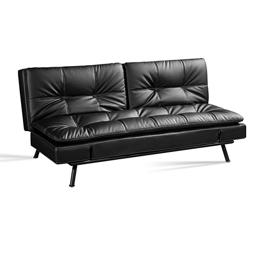 Folding Leather Sofa Bed