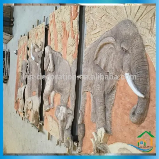 Sandstone wall sculpture