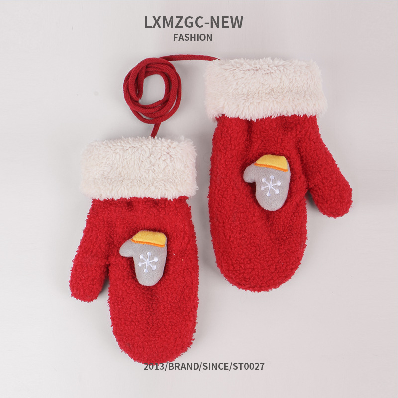 New winter 2019 Christmas cartoon plush gloves (7)