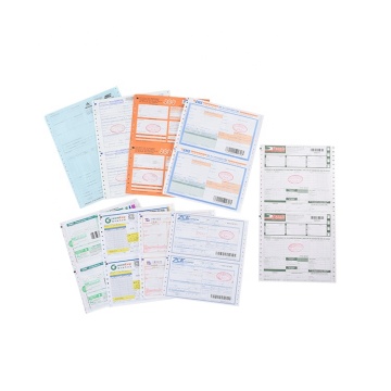 Printing of express waybill barcode invoicing invoice form