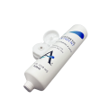 120ml white plastic cosmetic tube with flip cap