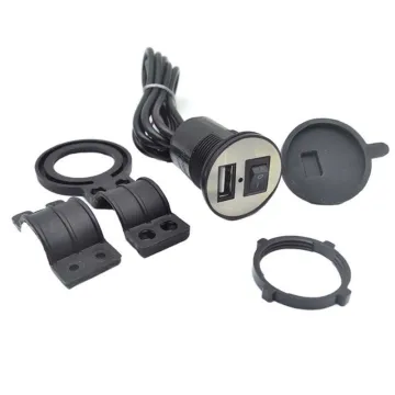 Universal 12-24V USB Charger Motorcycle Power Adapter Socket Usb Charger Waterproof Auto Charger Adapter For Mobilephone GPS New