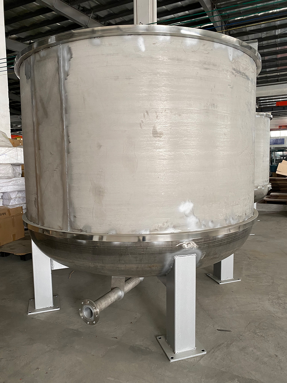 Stainless steel pulp tank for pulp making