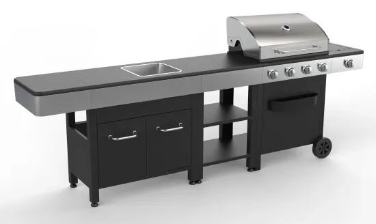 Multi-Functional Courtyard Gas Barbecue Grill Home Outdoor Grill Large Barbecue Stove