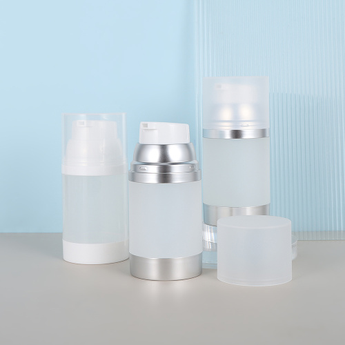 Customizable plastic airless lotion pump bottles