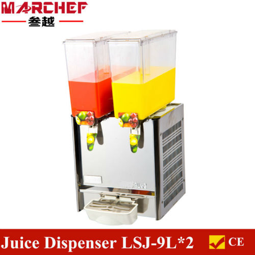 Commercial 9L*2 Tank Frozen Cold Drink Beverage Milk Juice Dispenser Machine LSJ-9L*2