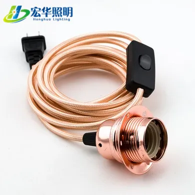 E12 to E26 Base Socket Table Bulb Holders E27 with Wire