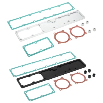 Aluminum Grid Heater Delete Plate with Gaskets for 2007.5-2018 Dodge Ram Cummins 6.7L PQY-CCR14-DPJ