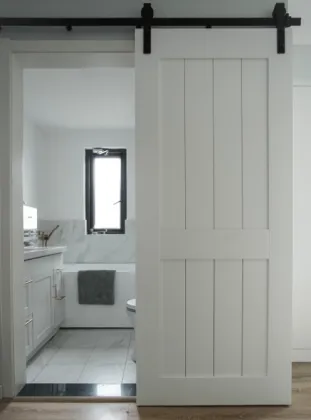 Interior barn door aluminum double sliding