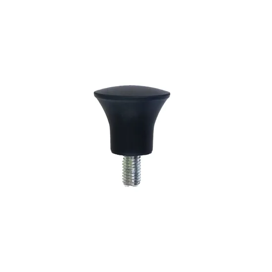 China Supplier Black Flat Top Bakelite Knob with Stainless Steel Screw Nut