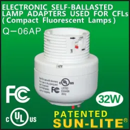 CFLs Electronic Self- ballasted Lamp Adapters Q-06AP