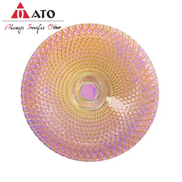 ATO kitchen plates glass charger plates Tabletop plate