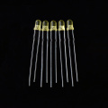 High Bright 3mm Diffused Yellow LED 45-Degree