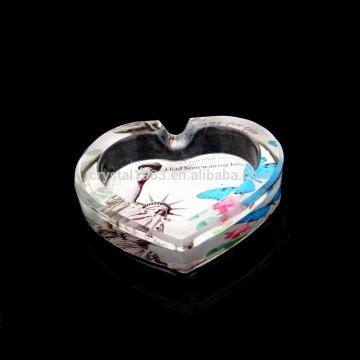 Cheap promotion sale custom made crystal ashtray