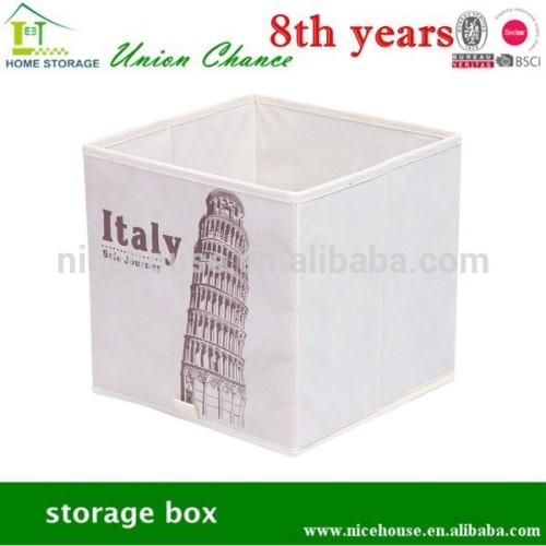 foldable storage box, PP nonwoven storage cube with handle