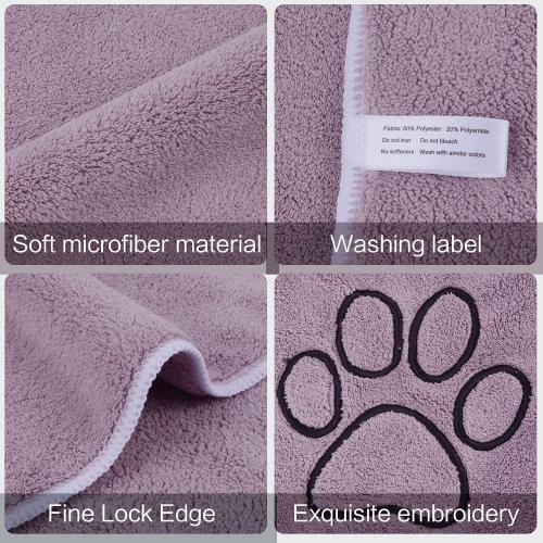 Microfiber coral fleece pet towel