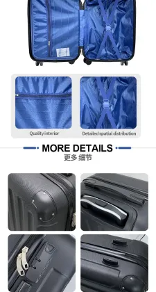 Factory price printed hard luggage Smart Boarding travel suitcase trolley luggage bag
