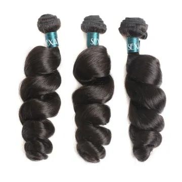 Bouncy Curls Human Virgin Hair Weave Curly Persian Hair Bundles Malaysian Grade 10A Loose Wave Hair Extensions
