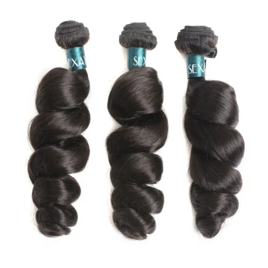 Bouncy Curls Human Virgin Hair Weave Curly Persian Hair Bundles Malaysian Grade 10A Loose Wave Hair Extensions