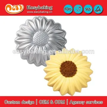Customized 3D sunflower Aluminium cake mould baking pan