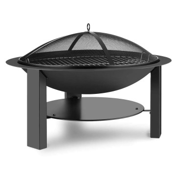 Outside Backyard Patio FirePit Cover Round Patio Garden Wood Burning Fire Pits