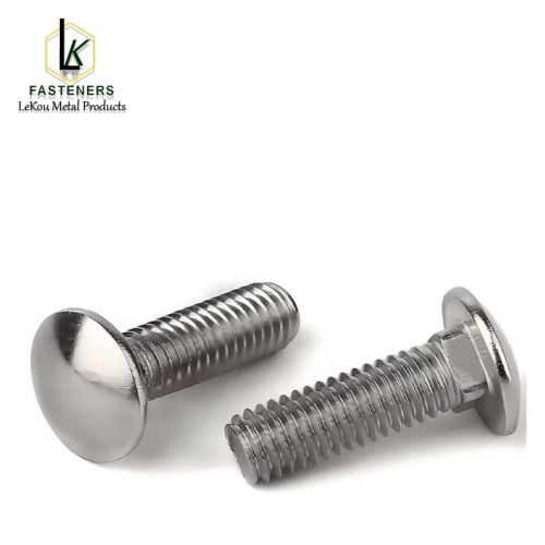 Балты карэткі з круглай галоўкай і квадратнай шыяй з нержавеючай сталі