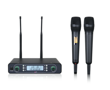 GPUB New Product Professional Wireless Vocal Mic Set - 2 UHF Dynamic Handheld Microphones