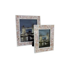 Good Quality Pink Shell Resin Photo Frame for Home Decor