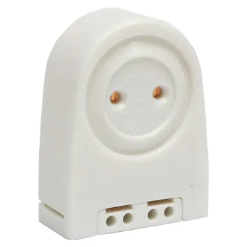LED T8 Lamp Holder, G13 Fluorescent Lampholder Base with Slide-on Screw Fixing - G13-F05/B