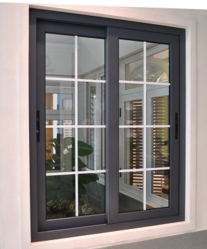 2014 Hot Sale Glass Grill Window Design Aluminum Sliding Window
