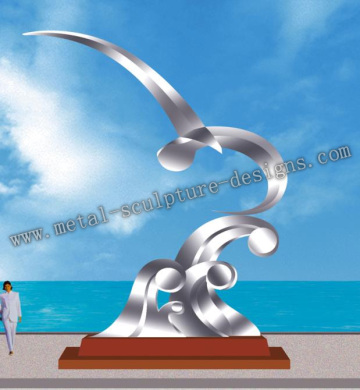 stainless steel arts sculpture for city decoration